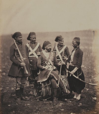 Ismail Pasha and Attendants by Roger Fenton